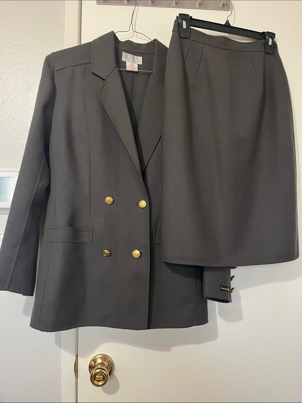 Gucci | Vintage Gucci 100% Wool Jacket and skirt Set